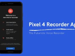 Pixel 4 Recorder App