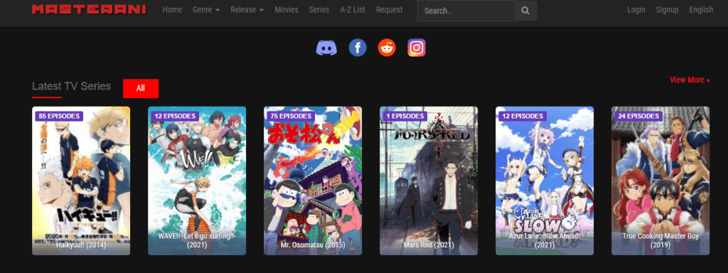  Masterani(best anime websites)